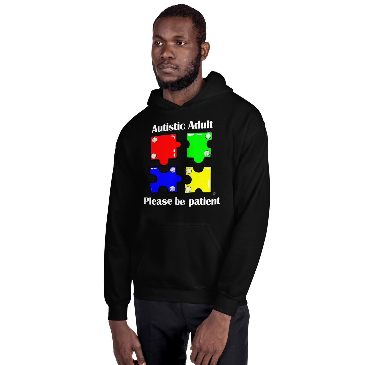 Autistic Adult, Please Be Patient Unisex Hoodie