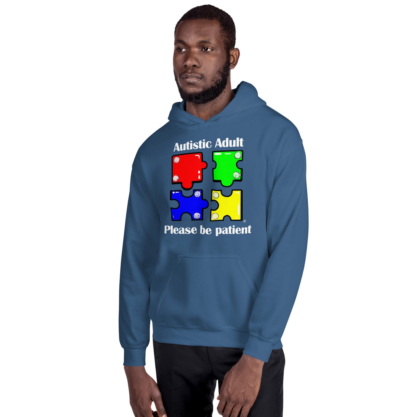 Autistic Adult, Please Be Patient Unisex Hoodie