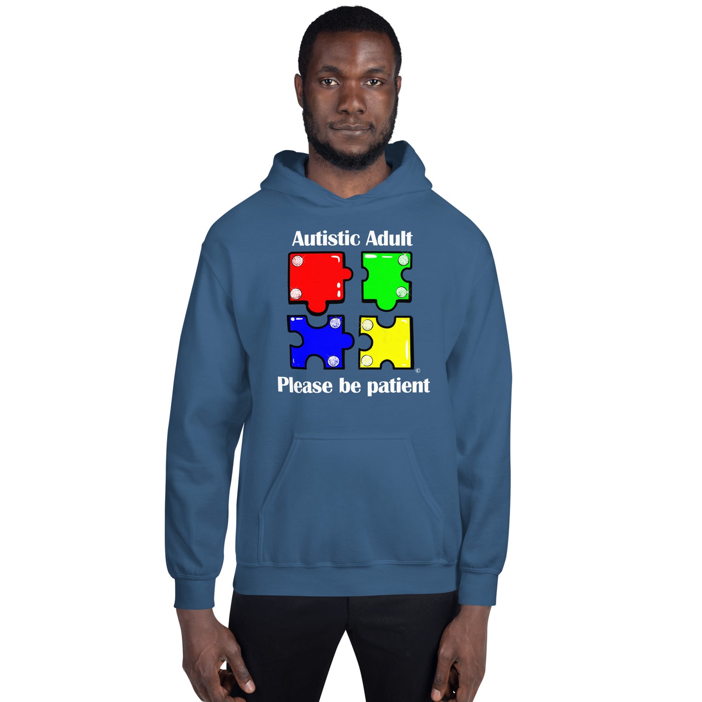 Autistic Adult, Please Be Patient Unisex Hoodie