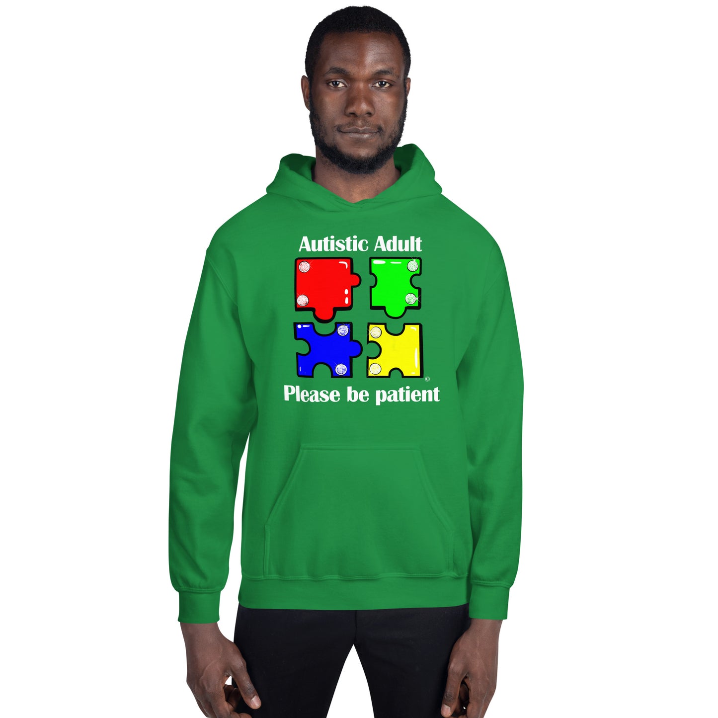 Autistic Adult, Please Be Patient Unisex Hoodie