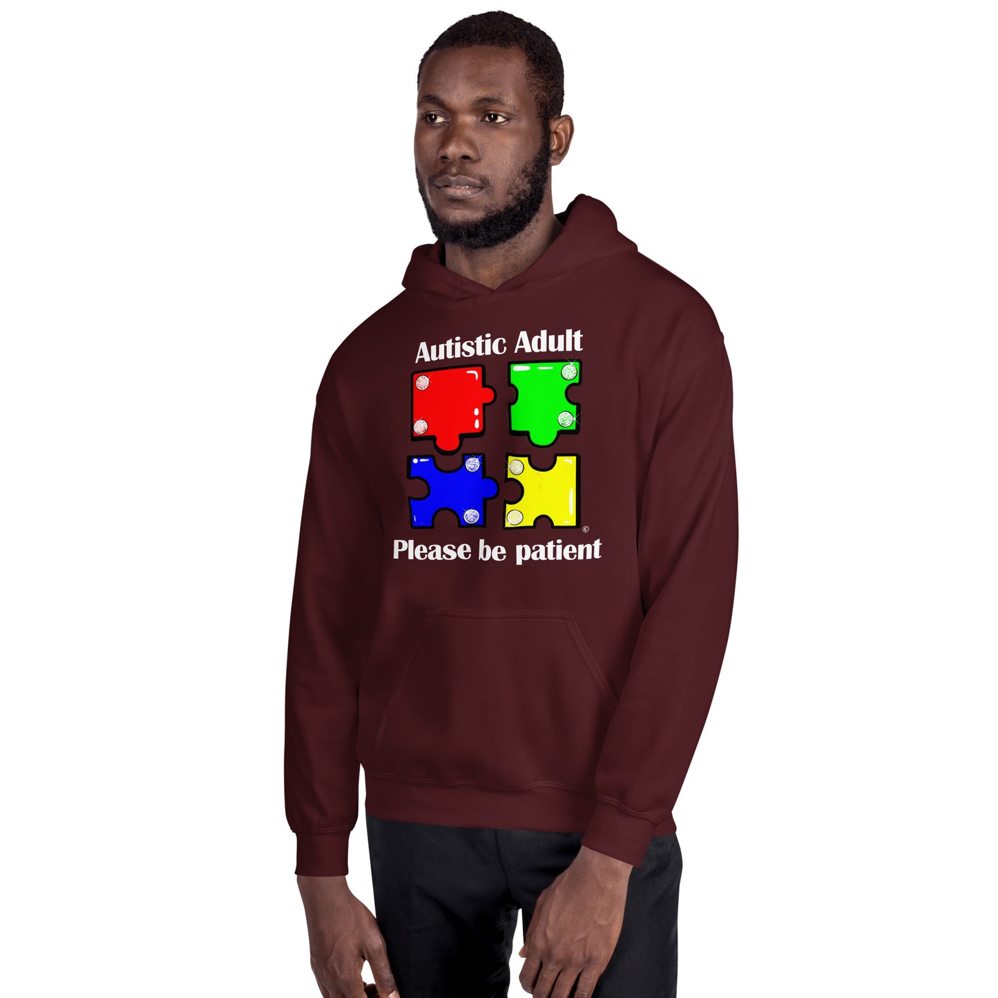 Autistic Adult, Please Be Patient Unisex Hoodie