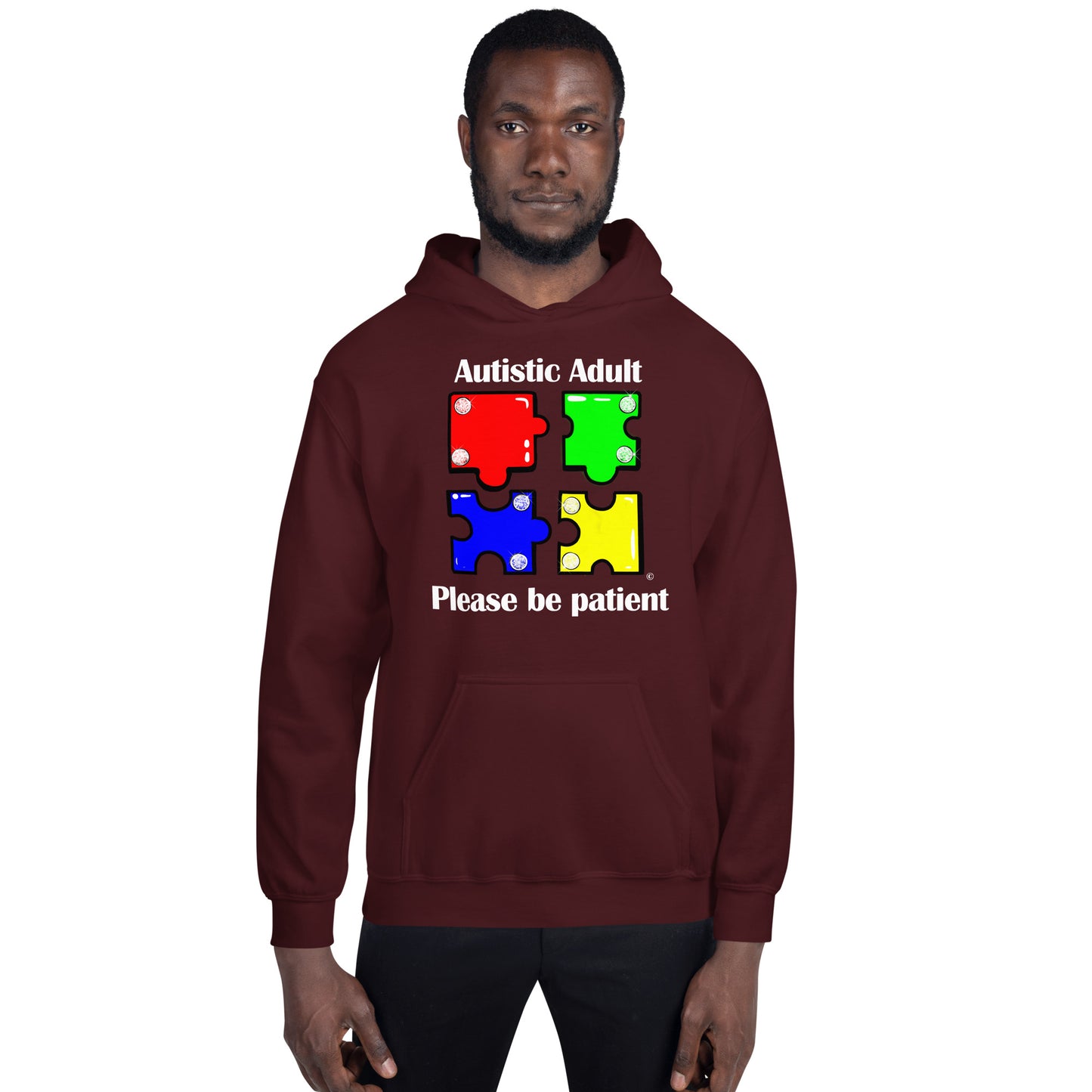 Autistic Adult, Please Be Patient Unisex Hoodie