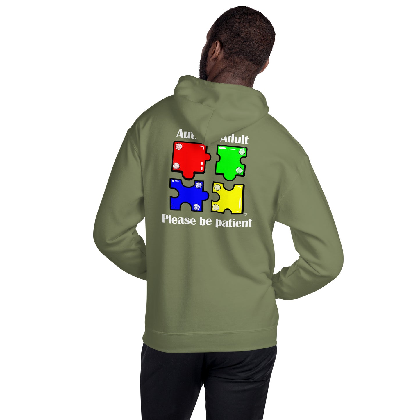 Autistic Adult, Please Be Patient Unisex Hoodie