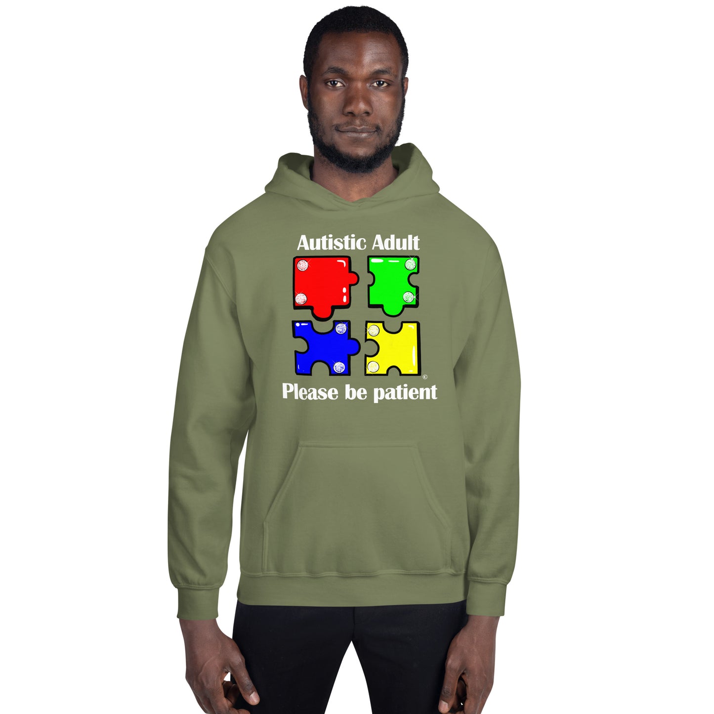 Autistic Adult, Please Be Patient Unisex Hoodie