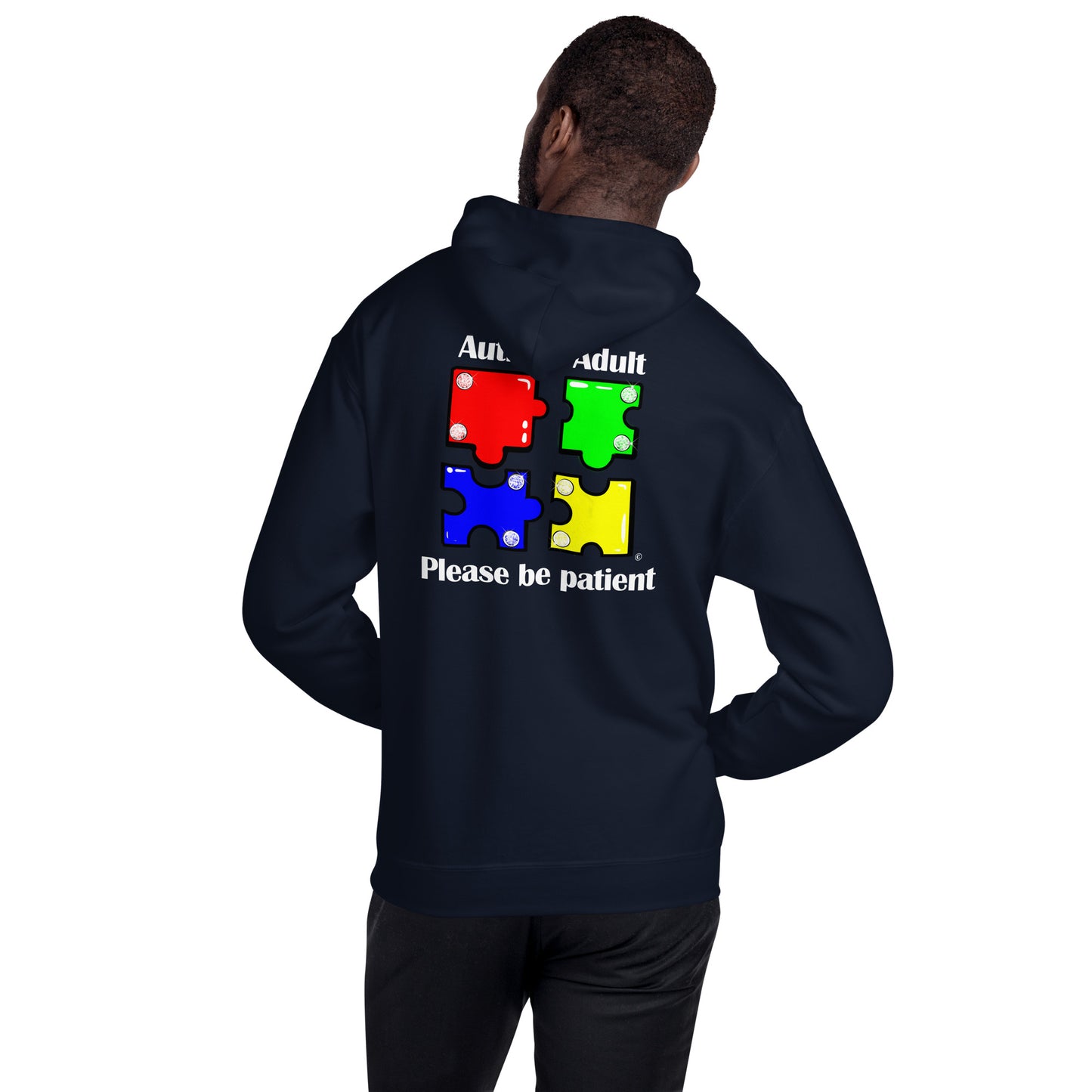 Autistic Adult, Please Be Patient Unisex Hoodie