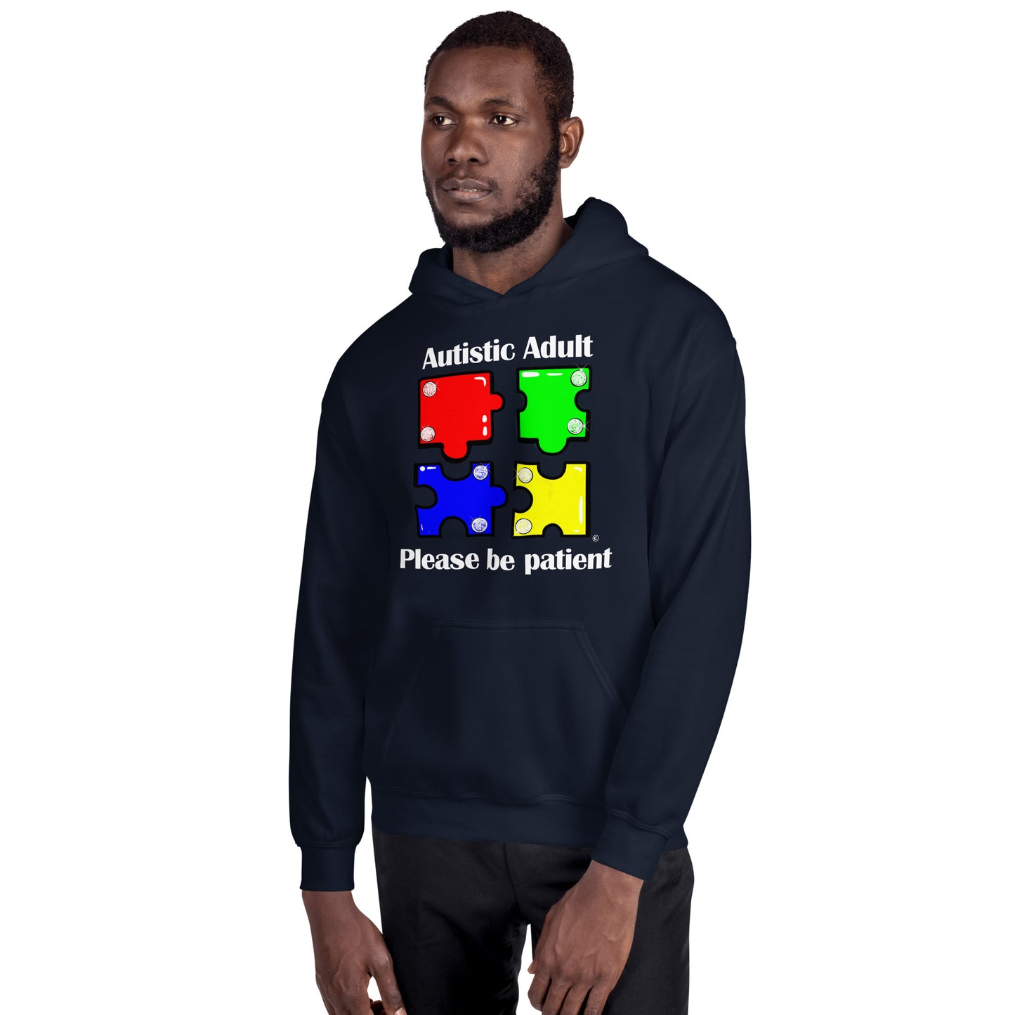 Autistic Adult, Please Be Patient Unisex Hoodie