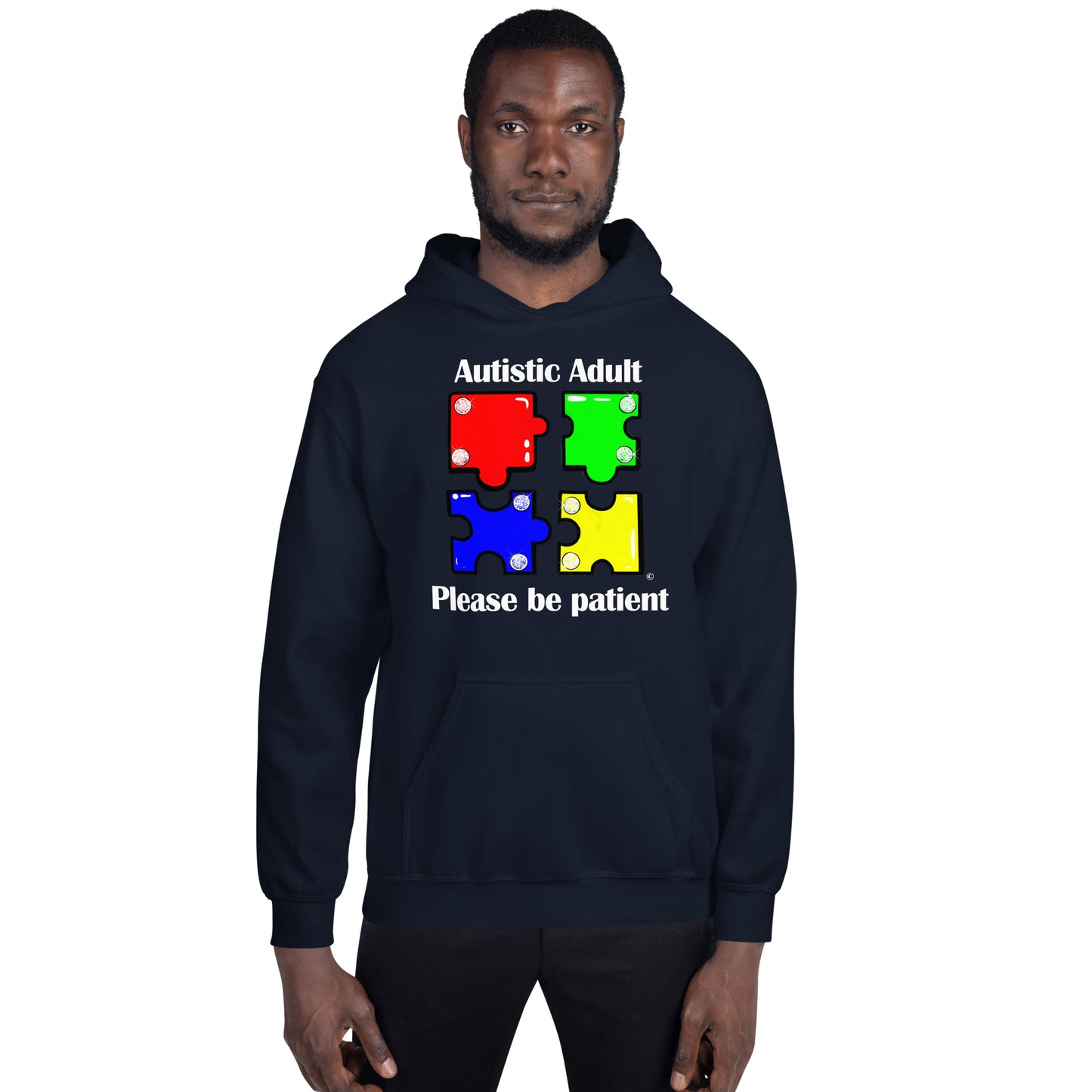 Autistic Adult, Please Be Patient Unisex Hoodie