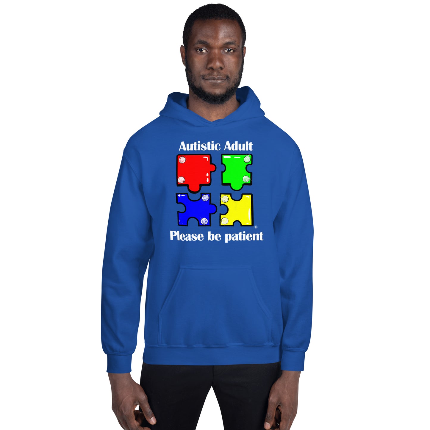 Autistic Adult, Please Be Patient Unisex Hoodie