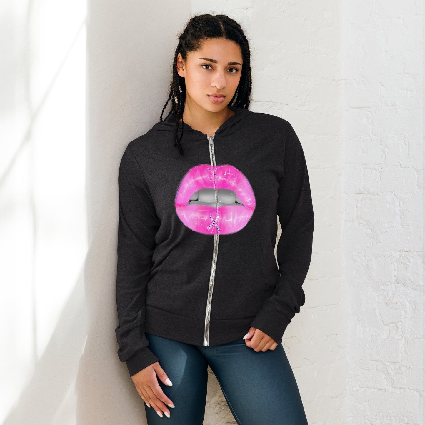 Breast Cancer Awareness Unisex zip hoodie