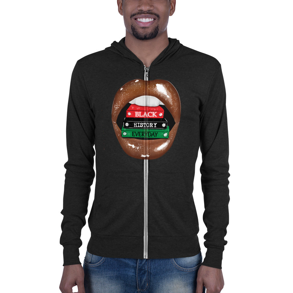Black History Unisex zip hoodie