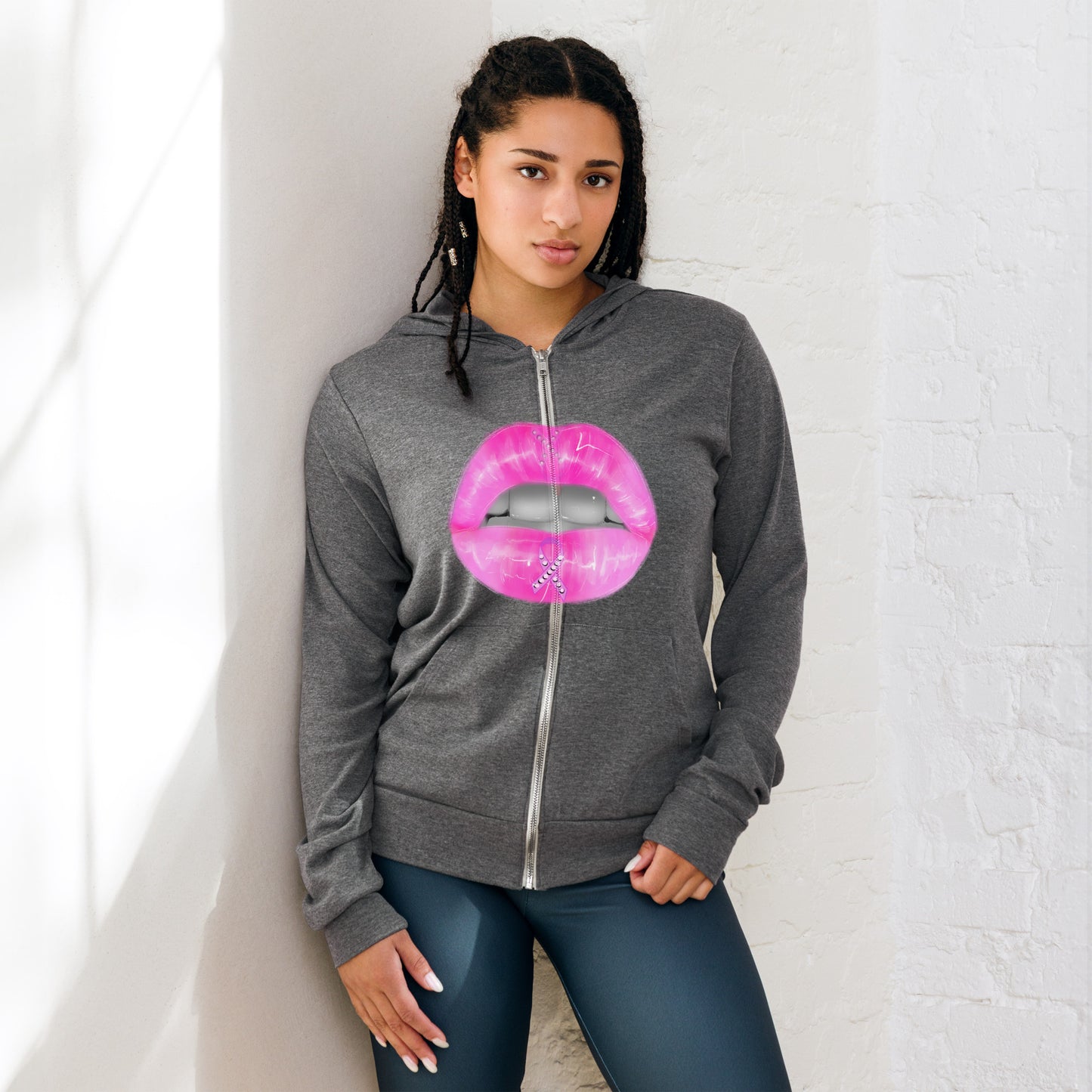 Breast Cancer Awareness Unisex zip hoodie