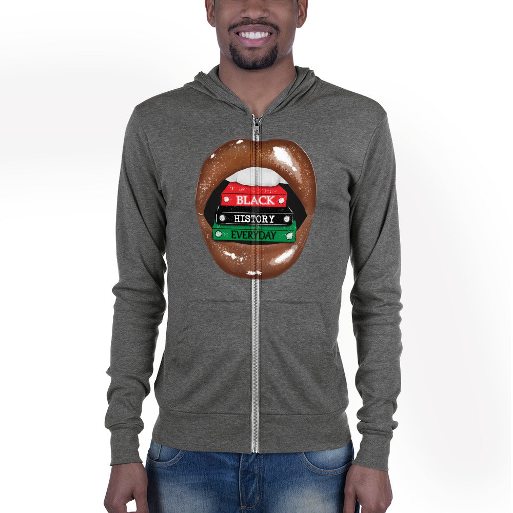 Black History Unisex zip hoodie