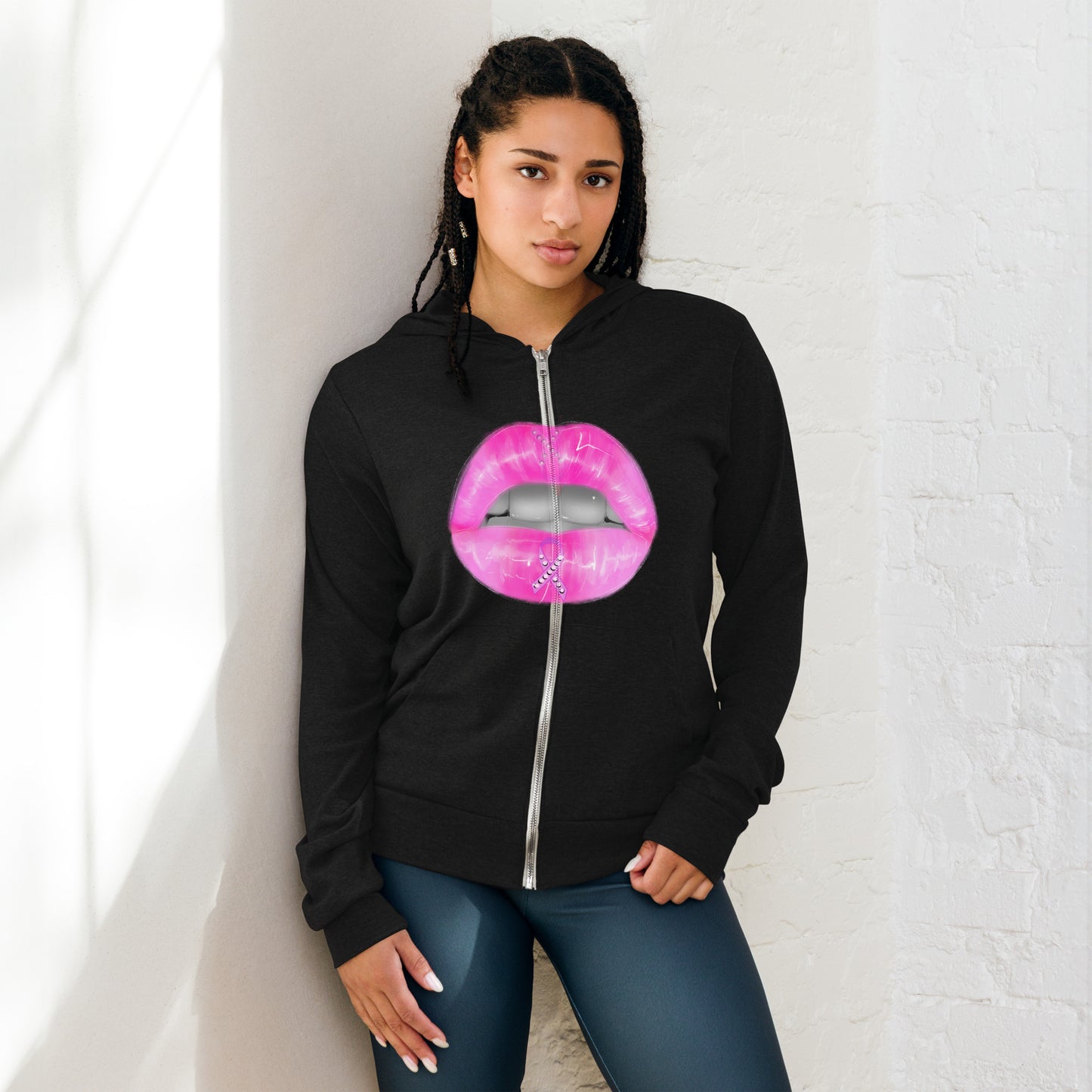 Breast Cancer Awareness Unisex zip hoodie