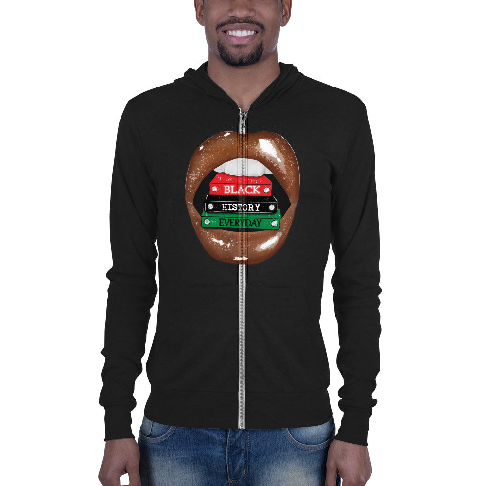 Black History Unisex zip hoodie