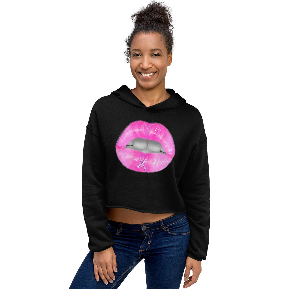 Breast Cancer Awareness Crop Hoodie