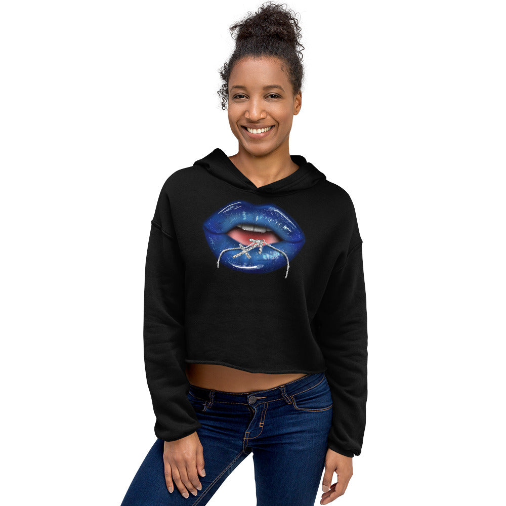 Sagittarius Zodiac Crop Hoodie