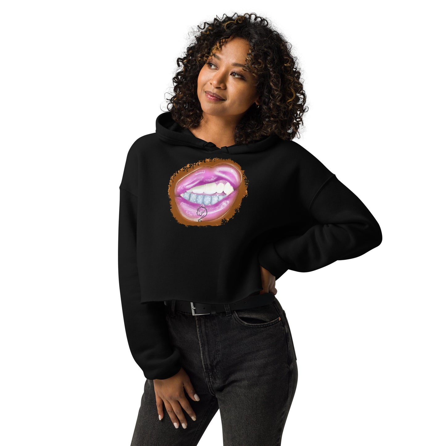 Leo Zodiac Crop Hoodie