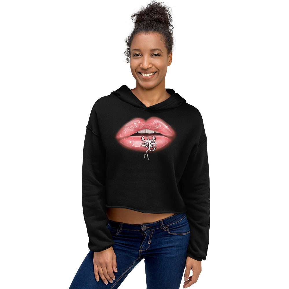 Scorpio Zodiac Crop Hoodie