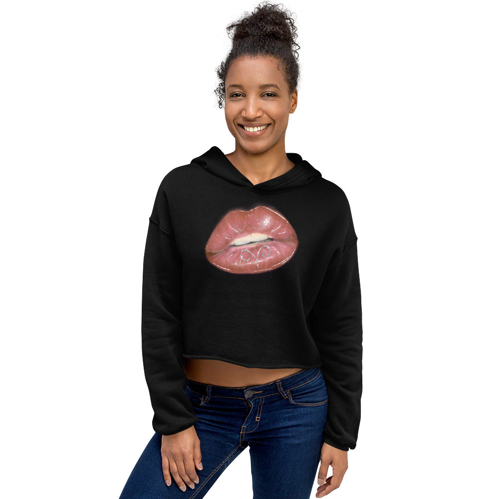 Aries Zodiac Crop Hoodie