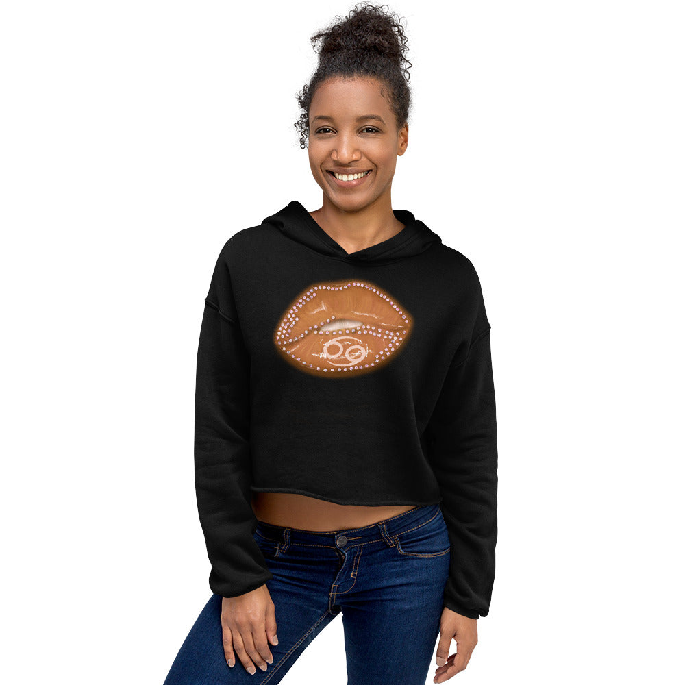 Cancer Zodiac Crop Hoodie