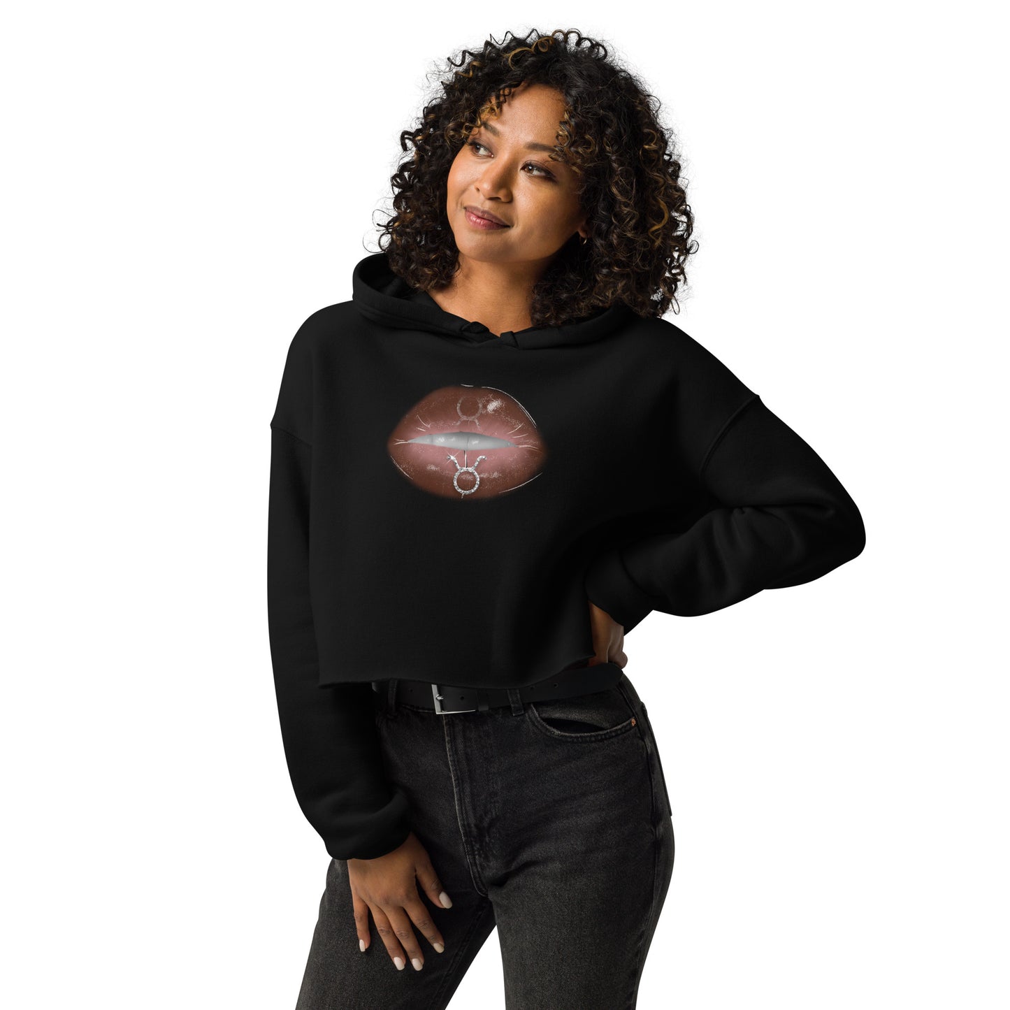 Taurus Zodiac Crop Hoodie