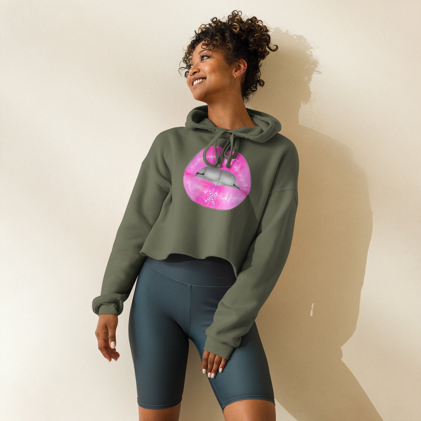 Breast Cancer Awareness Crop Hoodie
