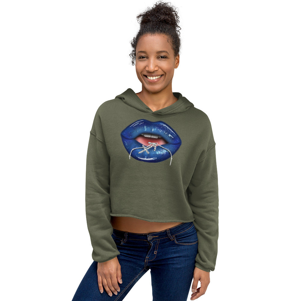 Sagittarius Zodiac Crop Hoodie