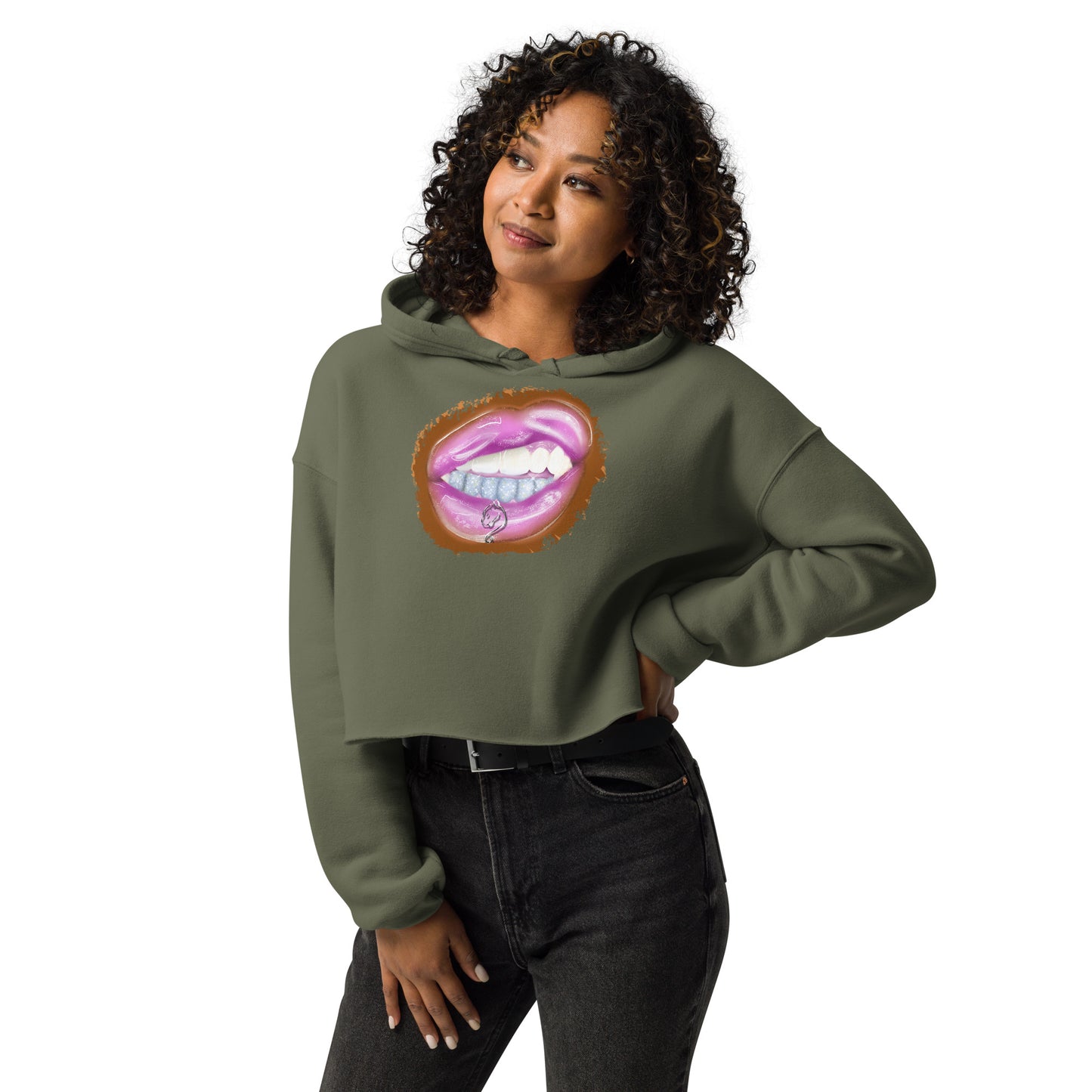 Leo Zodiac Crop Hoodie