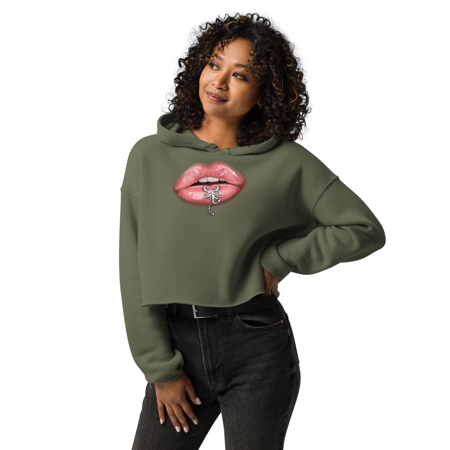 Scorpio Zodiac Crop Hoodie