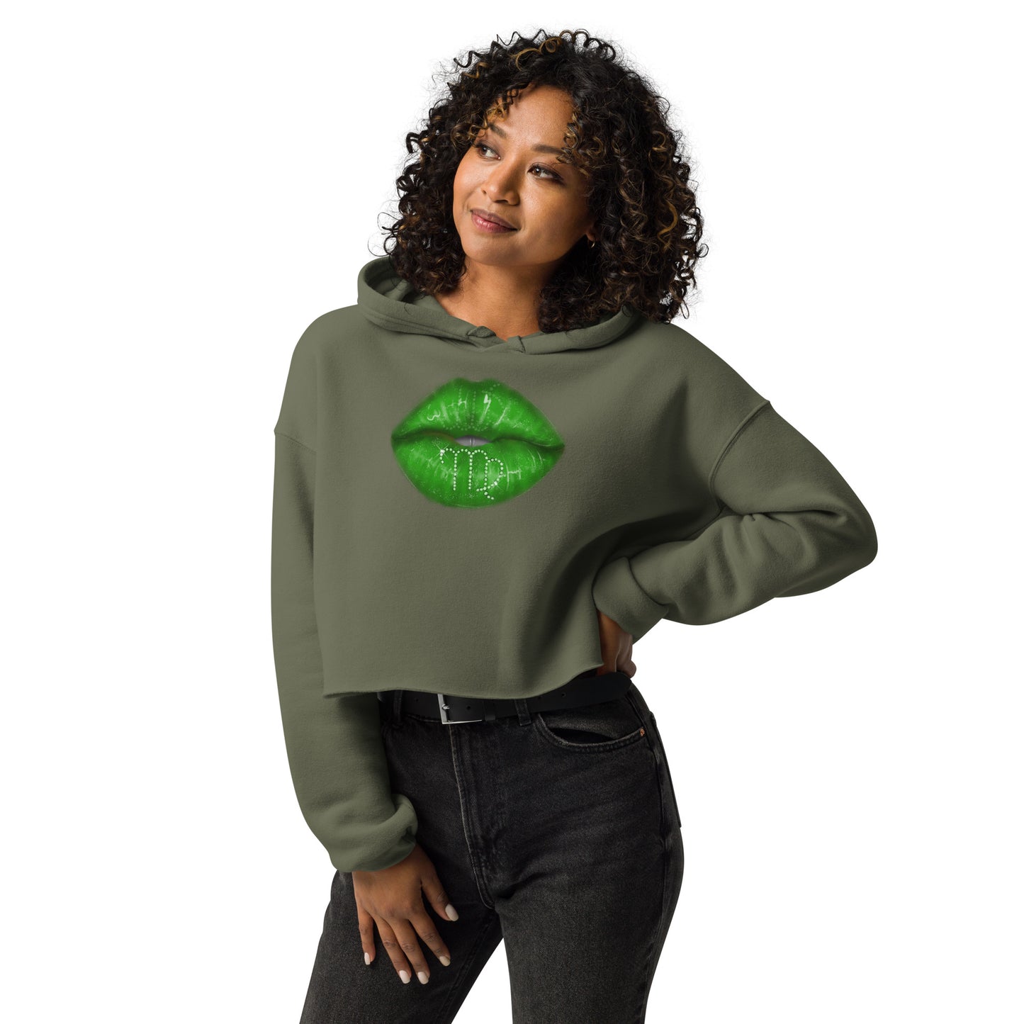 Virgo Zodiac Crop Hoodie