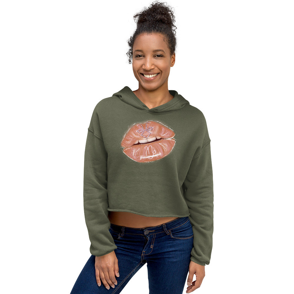 Capricorn Zodiac Crop Hoodie