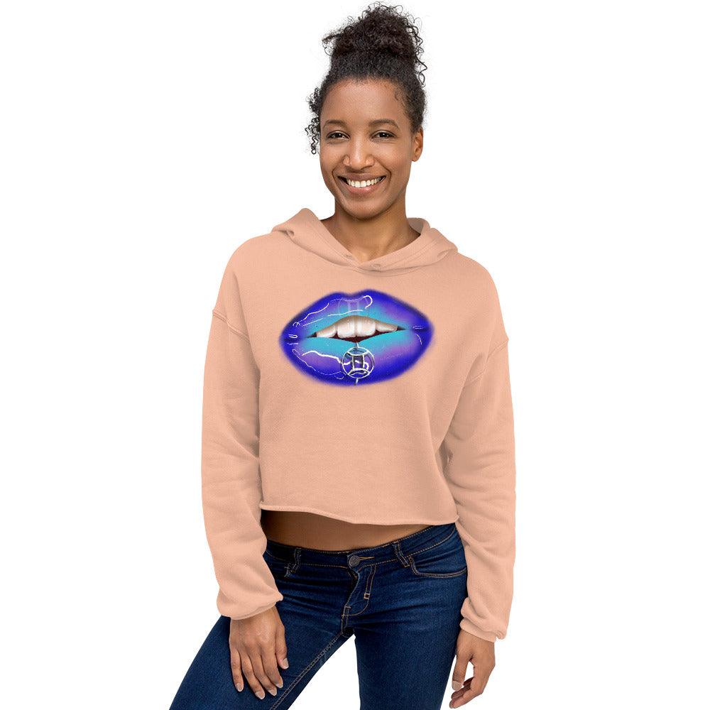 Gemini Zodiac Crop Hoodie