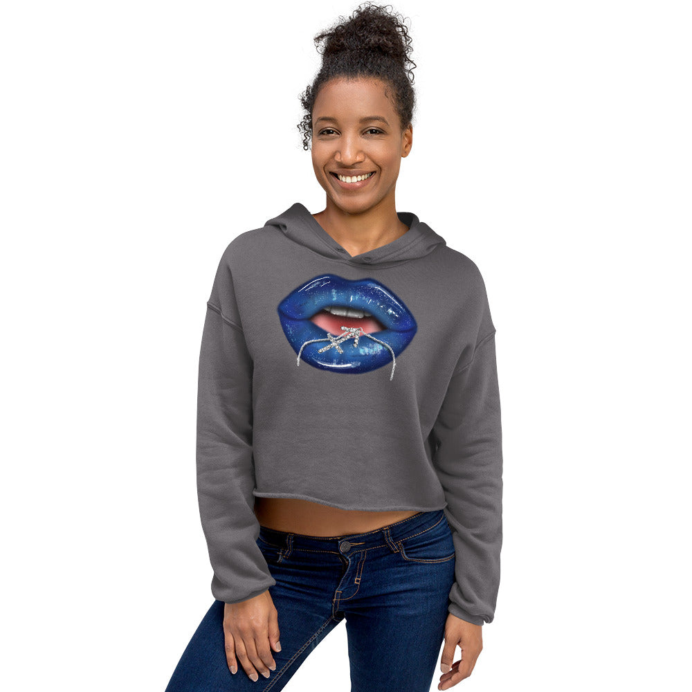 Sagittarius Zodiac Crop Hoodie