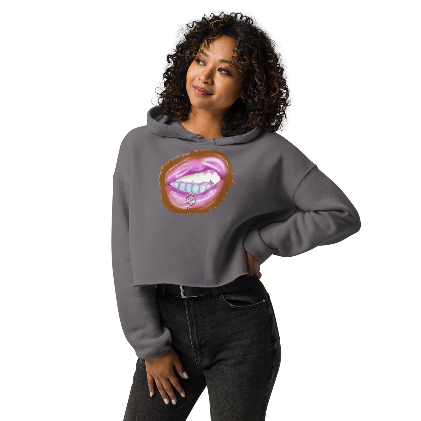 Leo Zodiac Crop Hoodie