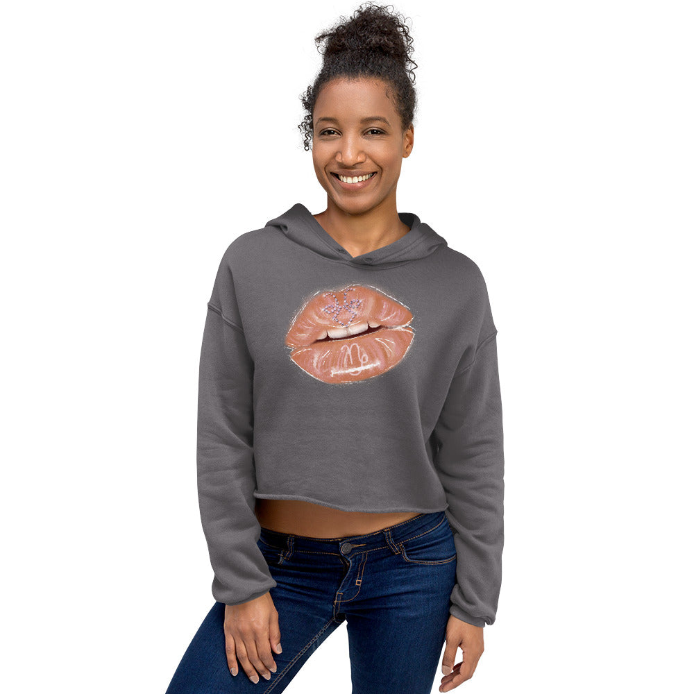 Capricorn Zodiac Crop Hoodie