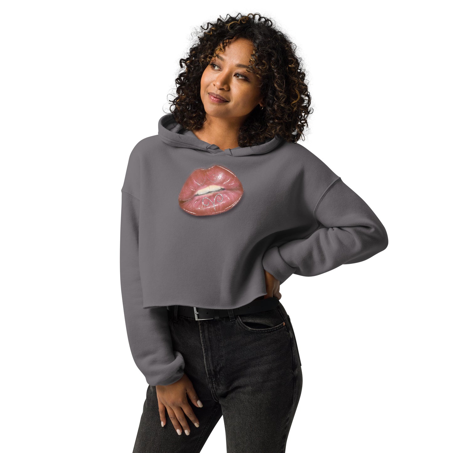 Aries Zodiac Crop Hoodie