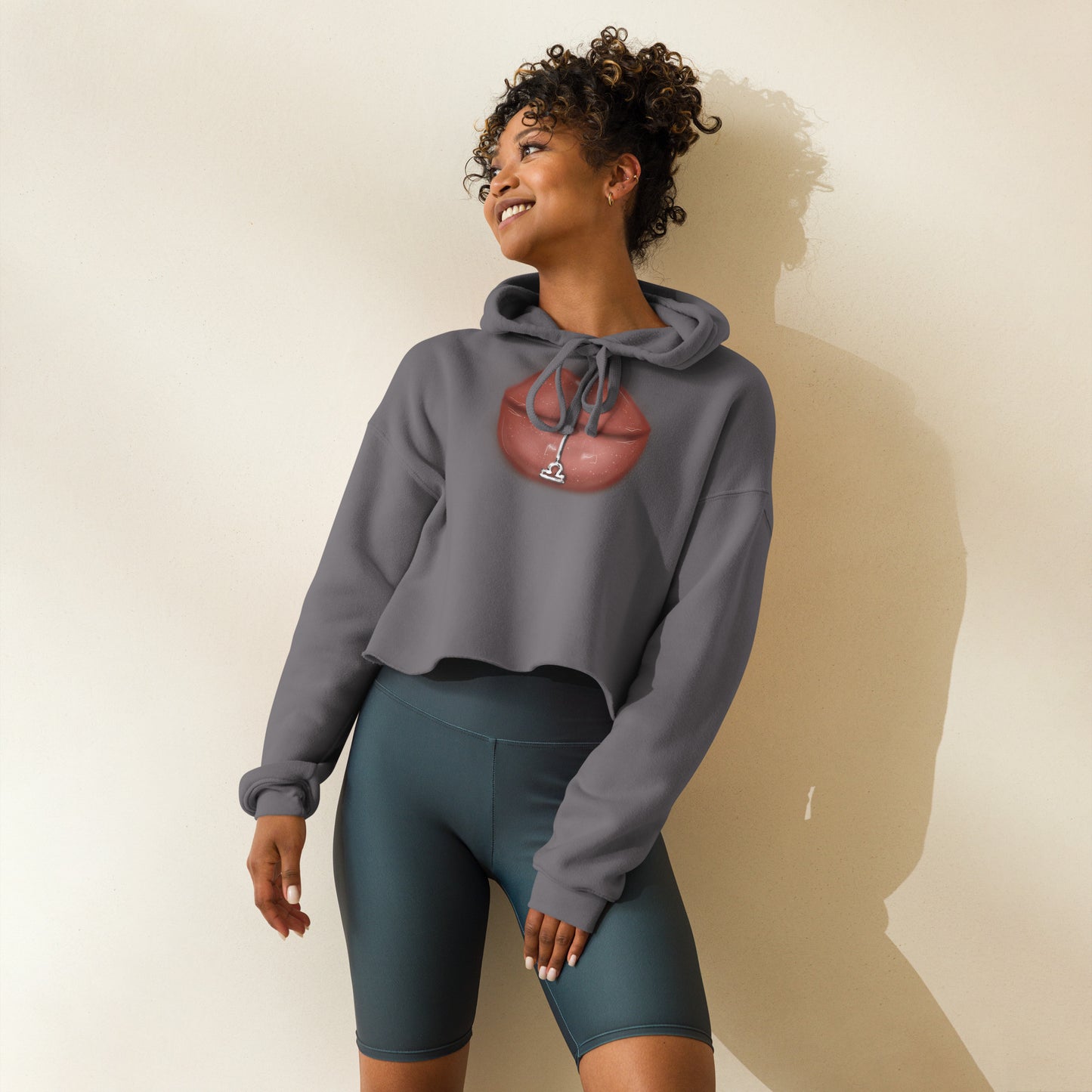Libra Zodiac Crop Hoodie
