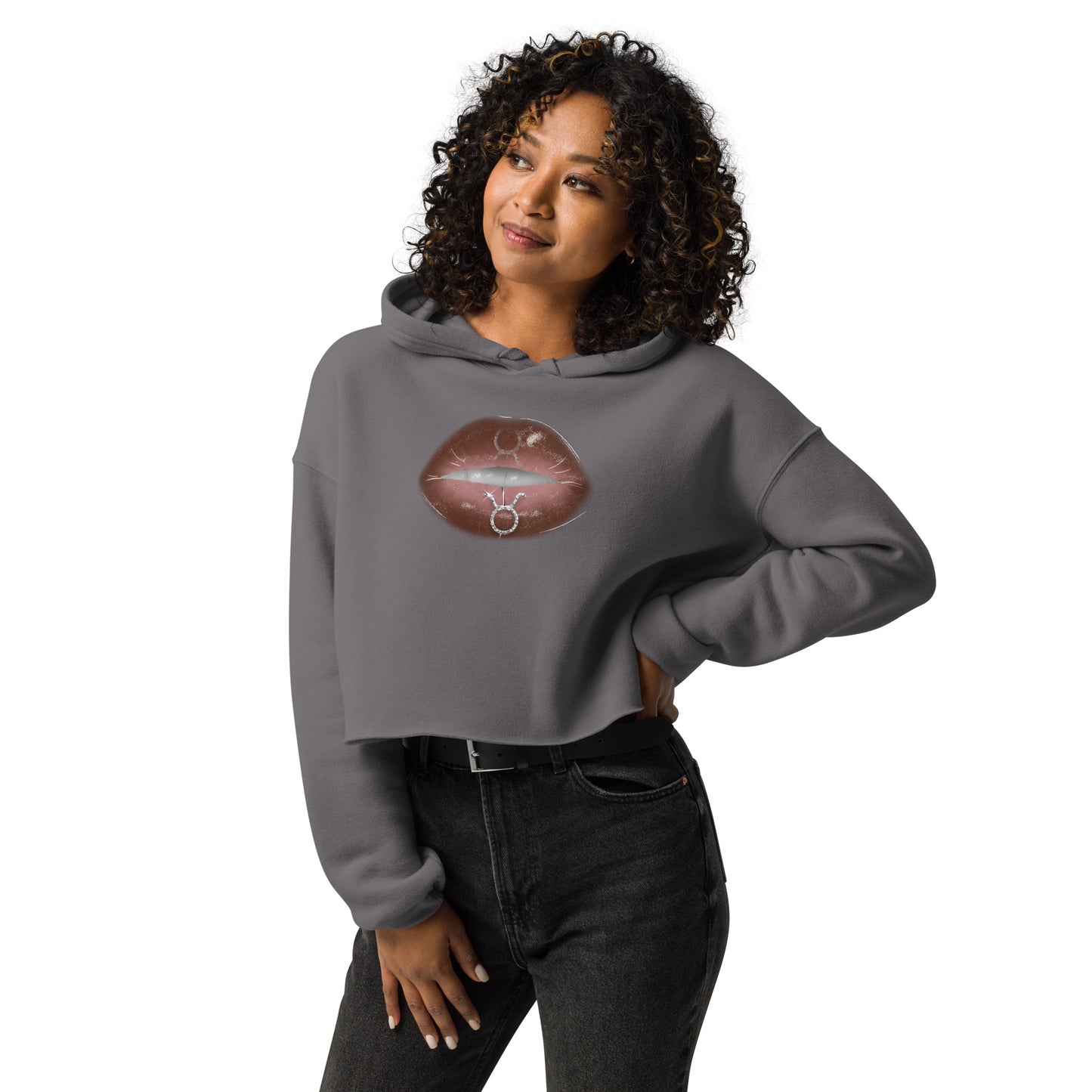 Taurus Zodiac Crop Hoodie