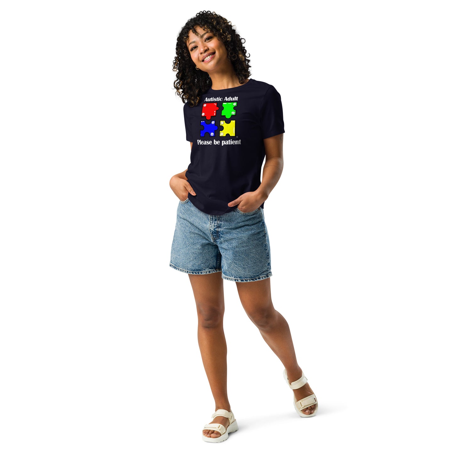 Autistic Adult, Please Be Patient Women's Relaxed T-Shirt