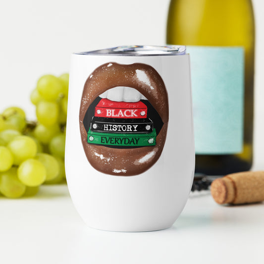 Black History Wine tumbler